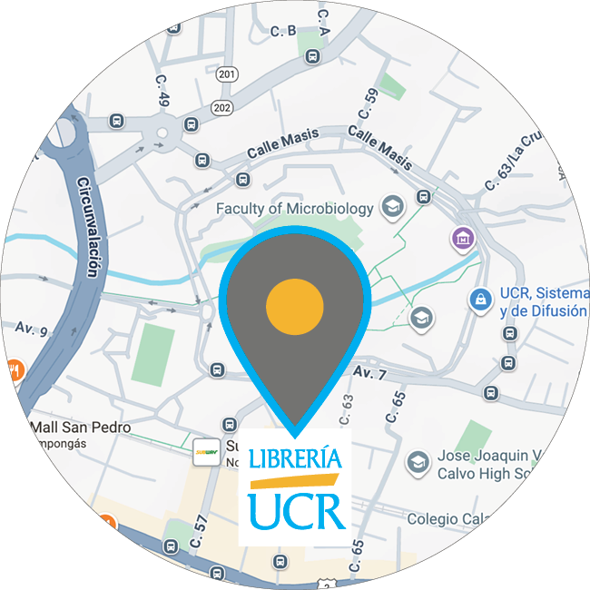 mapa de los alrededores de la UCR